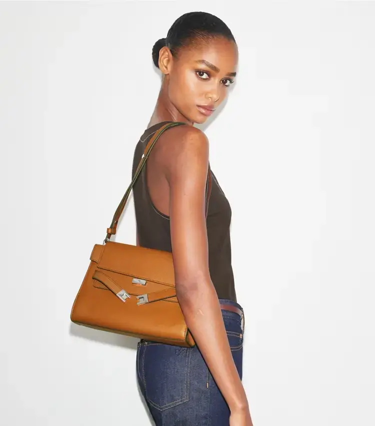 Lee Radziwill Pebbled Shoulder Bag - Image 2
