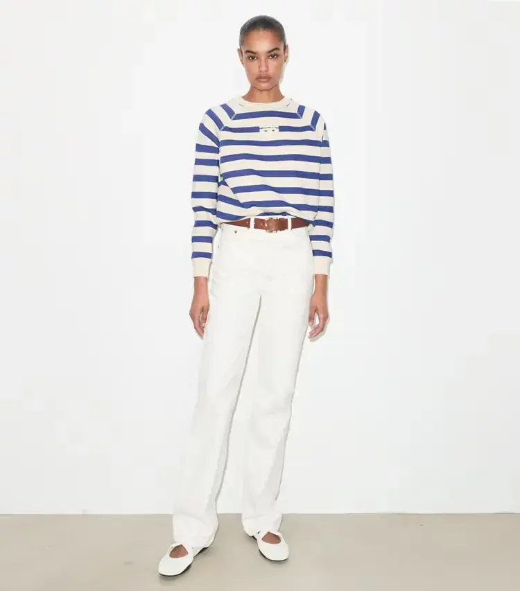 Striped Cotton Sweatshirt - Image 3