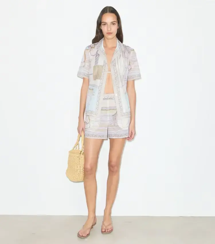 Printed Camp Shirt - Image 3