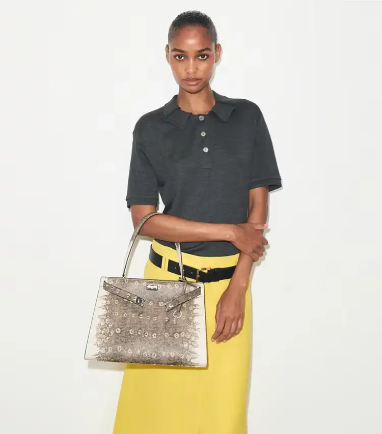 Classic Lee Radziwill Lizard-Embossed Bag - Image 2