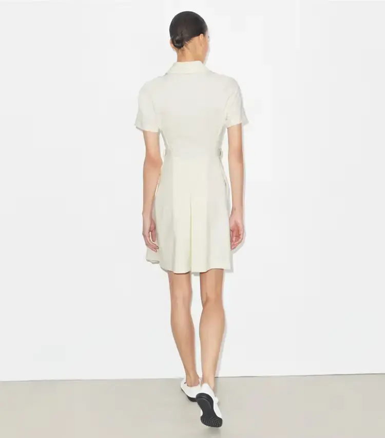 Short-Sleeve Pleated Golf Dress - Image 4