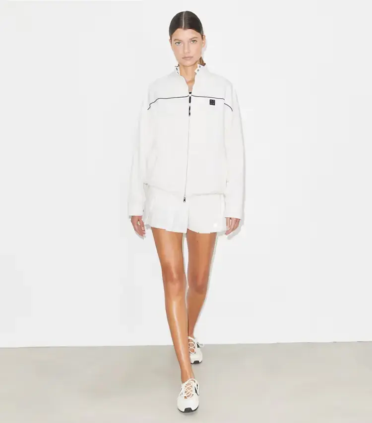 Oversized Nylon Tennis Jacket - Image 3
