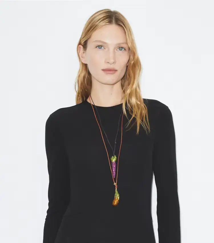 Curiosity Eggplant Pendant - Image 3