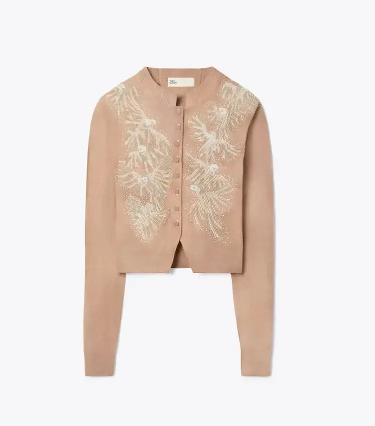 Embellished Wool Cardigan