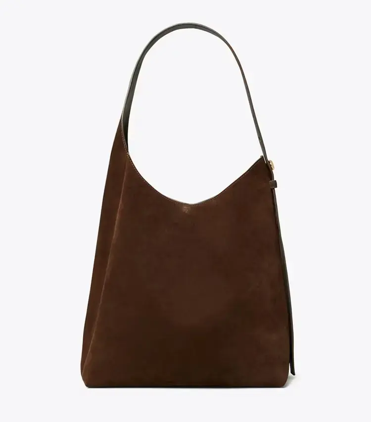 Suede Hobo Bag - Image 4