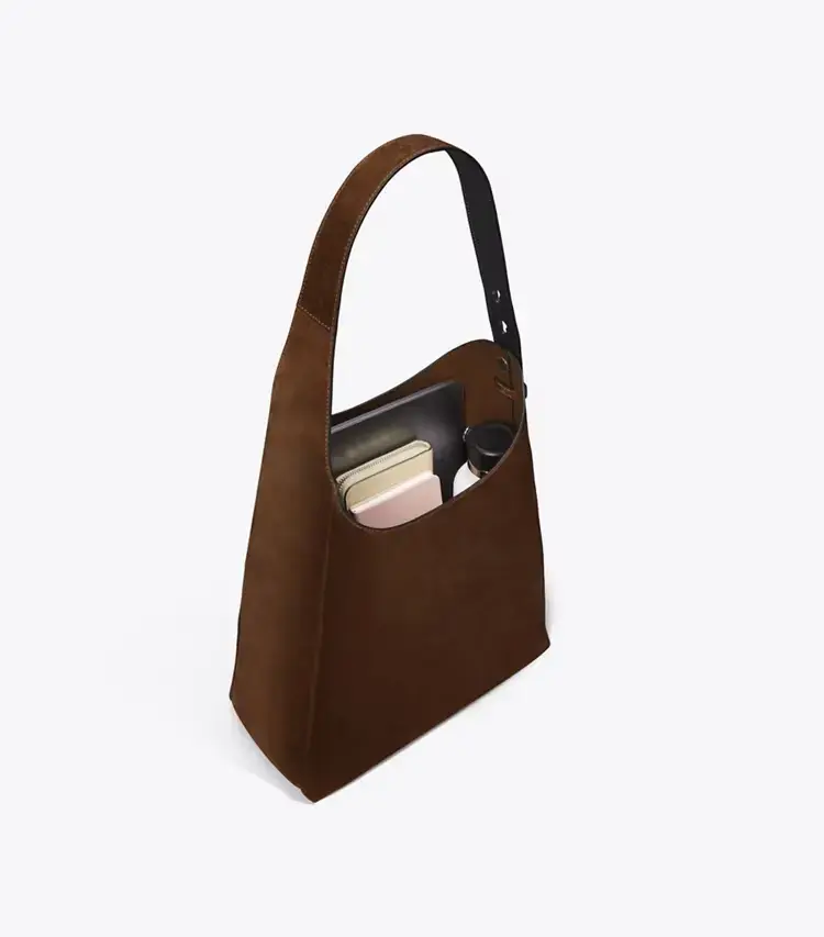 Suede Hobo Bag - Image 3