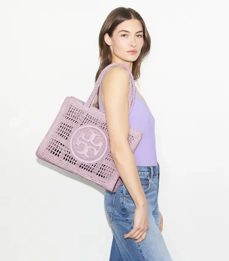 Small Ella Hand-Crocheted Tote - Image 2