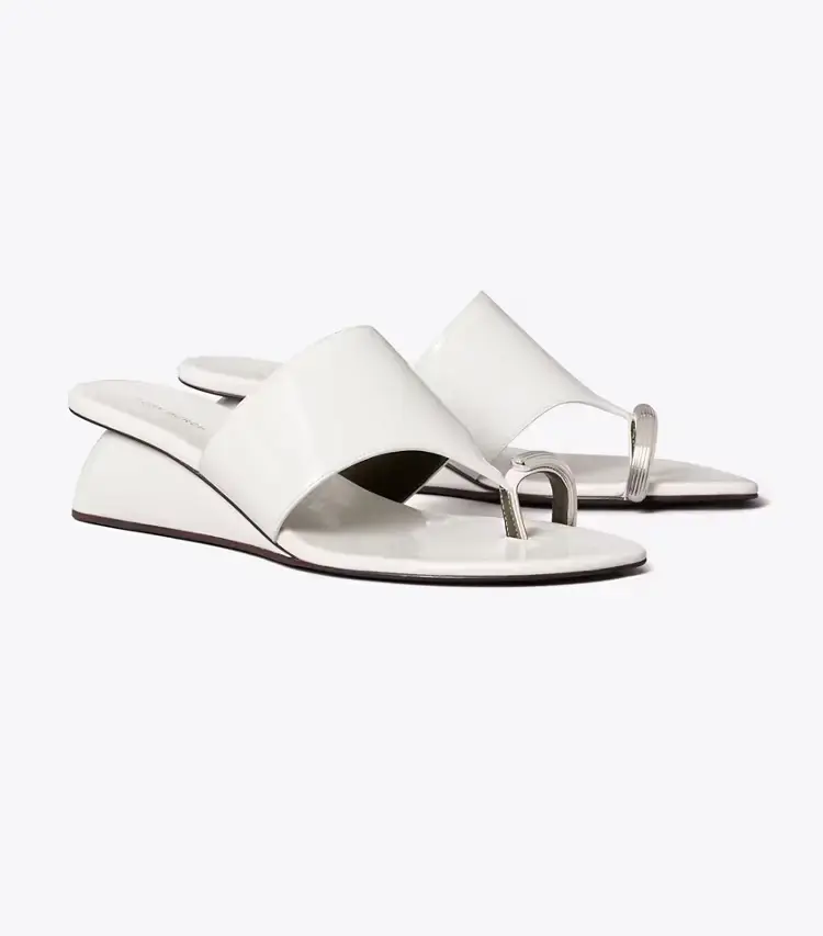 Pierced Wedge Sandal
