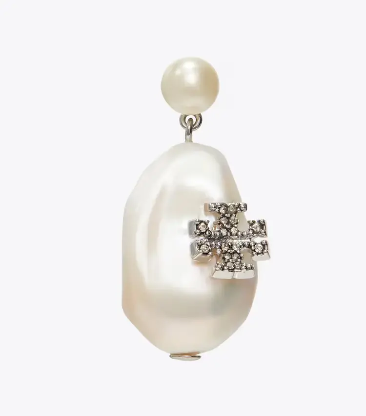Moondance Pearl And Flower Drop Earrings - Image 2