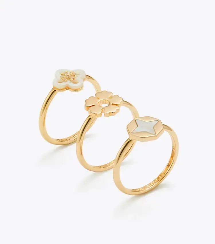 Forget Me Not Stacking Ring Set