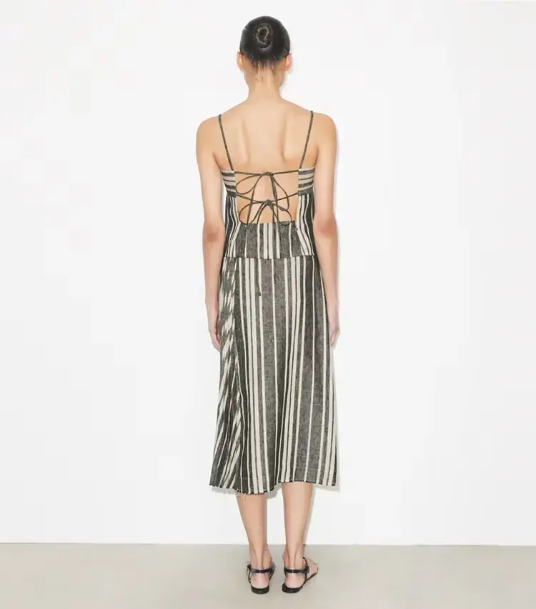 Linen Wrap Skirt - Image 3