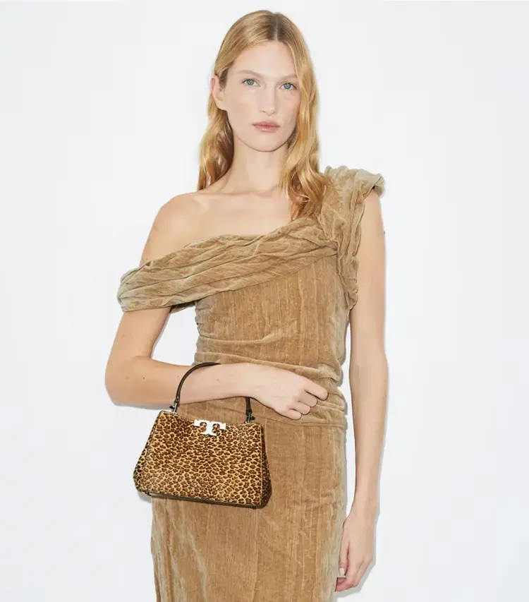 Mini Eleanor Calf Hair Satchel - Image 2