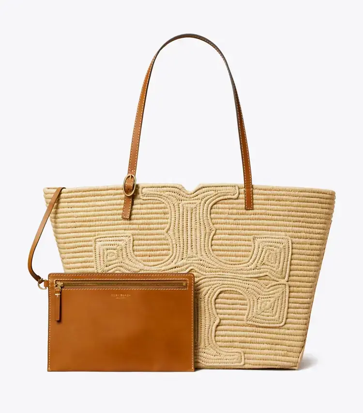 Tory Burch X Doum For Women Large Ella Raffia Tote - Image 4