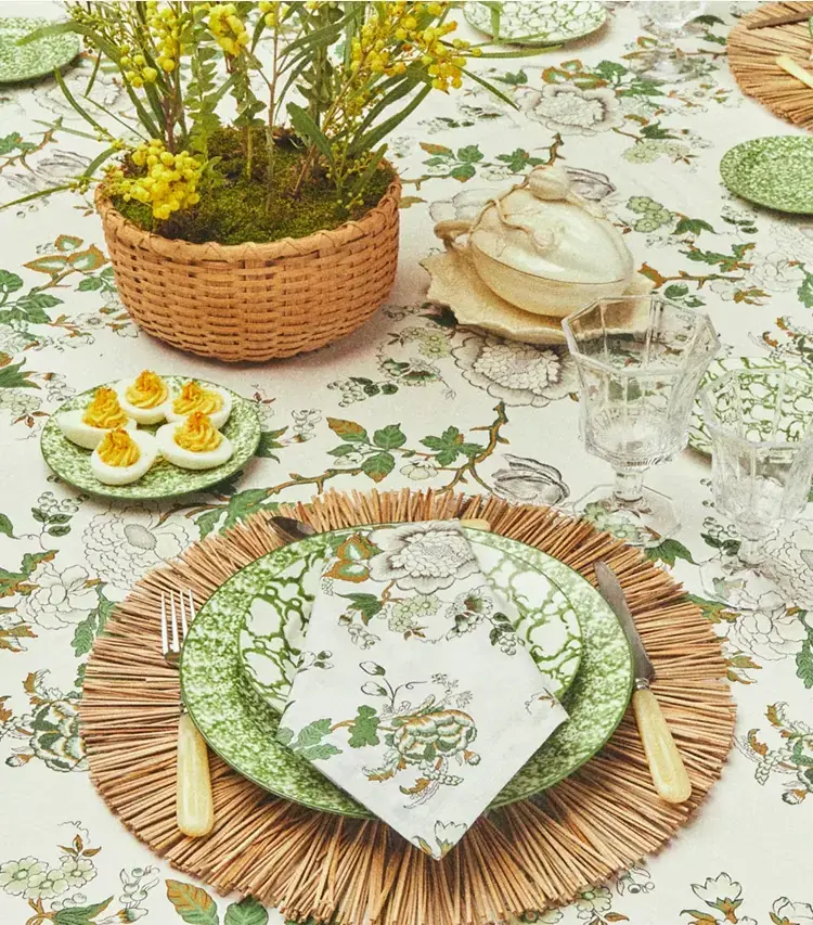 Happy Times Bouquet Round Tablecloth, 120" - Image 3