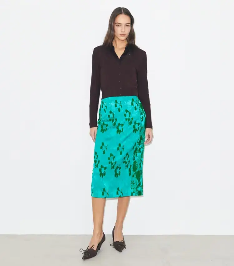 Jacquard Viscose Skirt - Image 2