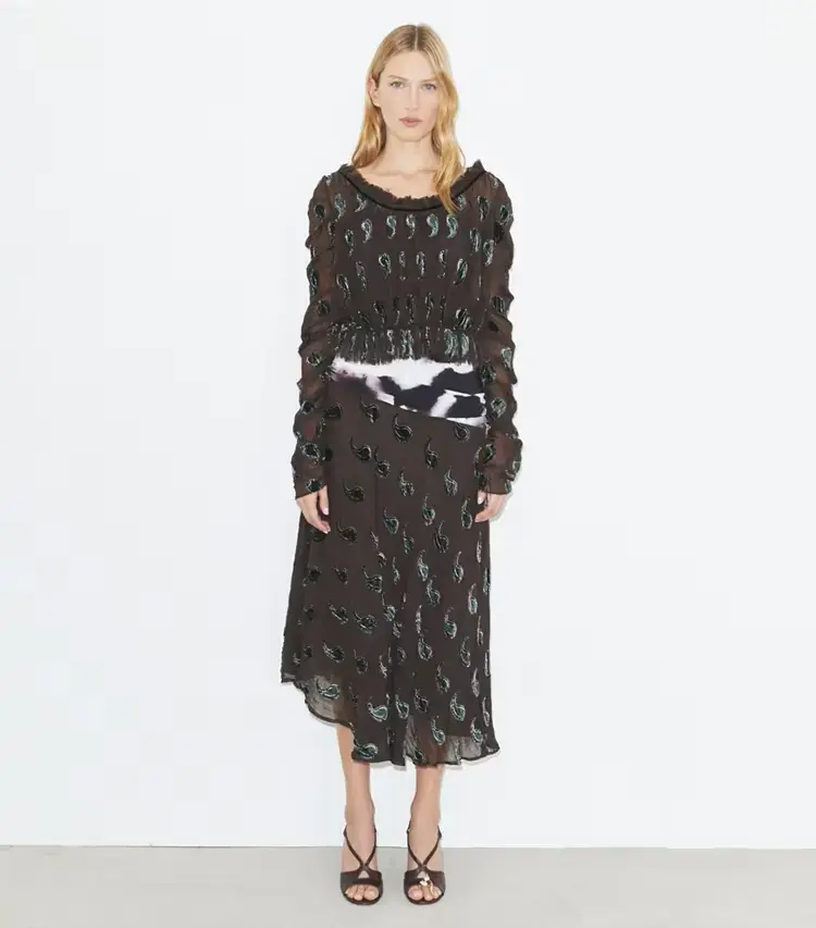 Ruched Velvet Top - Image 3