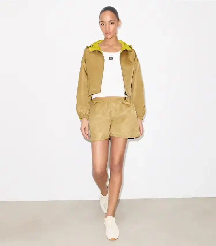 Reversible Cropped Nylon Jacket - Image 3