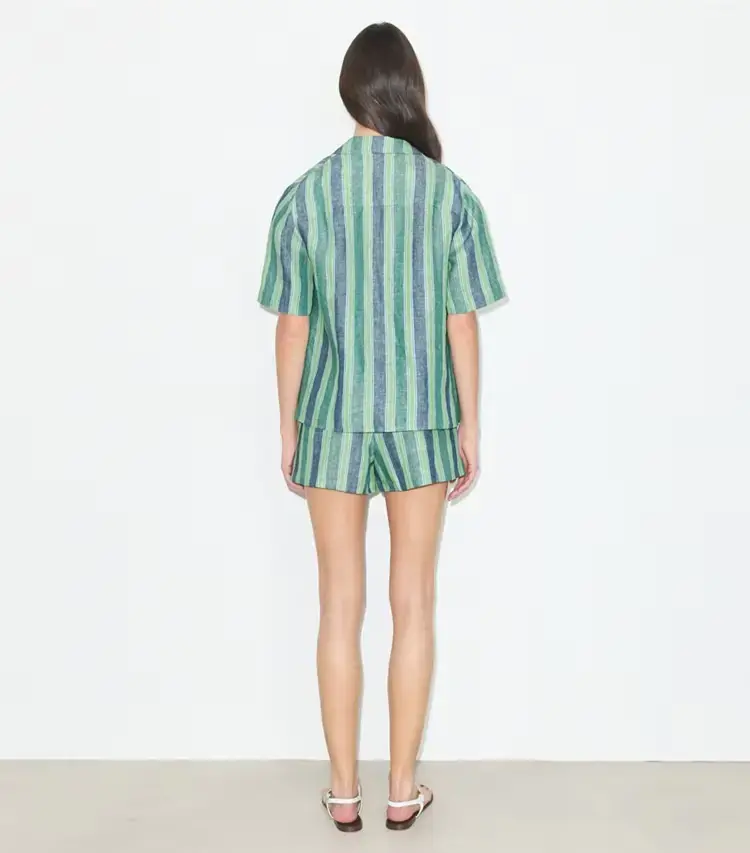 Striped Linen Shorts - Image 3